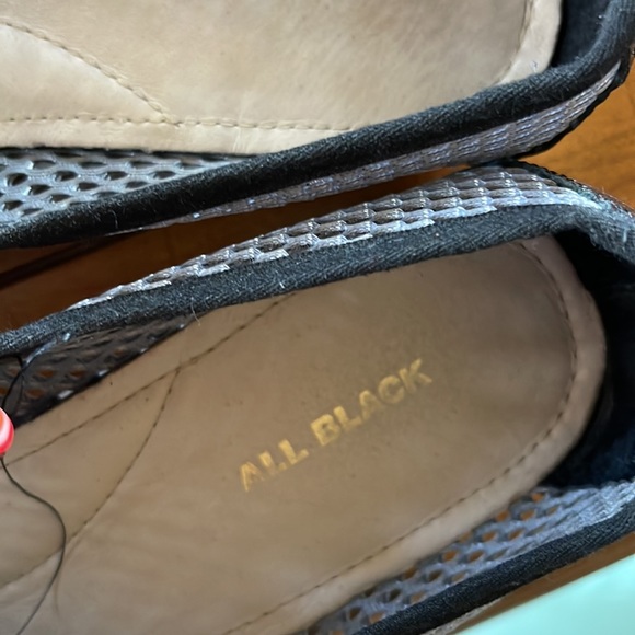 BRAND: ALL BLACK. Grey mesh and black accent slip ons. Size 7 in great condition - Picture 2 of 7